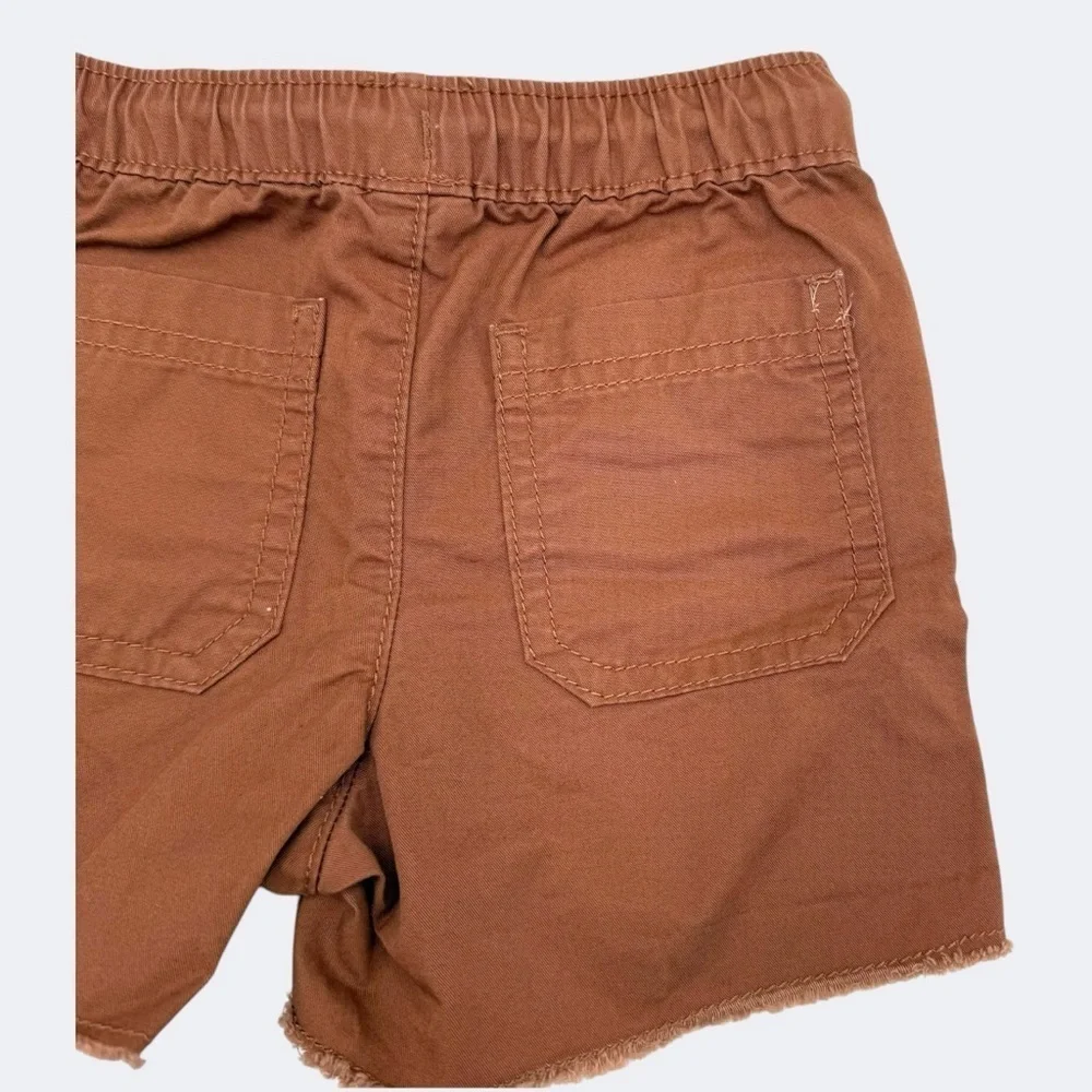 Carter’s Baby Pull-on Poplin Brown Casual Shorts with Drawstring 12 Months